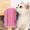 Pet Product for Cat Self Groomer Wall Brush Corner Cat Massage Self Groomer Comb Brush with Catnip Cat Rubs with a Tickling Comb