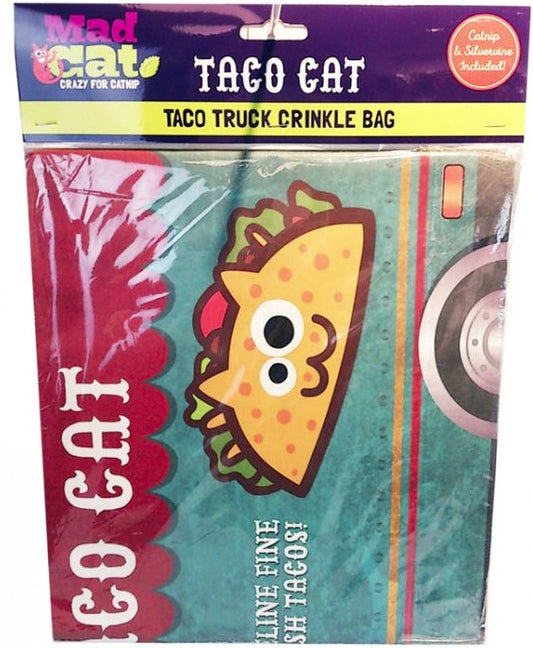 3 count Mad Cat Taco Truck Crinkle Bag