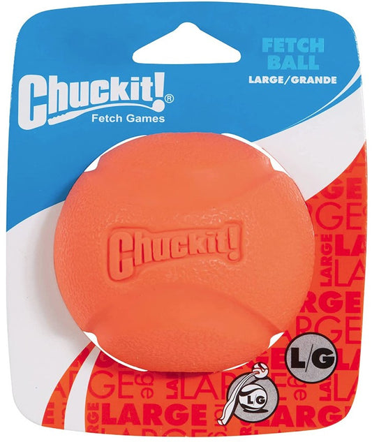 Large - 5 count Chuckit Fetch Ball High Bounce Dog Toy for Chuckit Ball Launcher