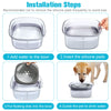 70oz Dog Water Bowl Large Capacity Spill Proof Dog Bowl Transparent 2L Visible Water Level Slow Drinking Bowl For Dogs And Cats Pet Products - Super-Petmart