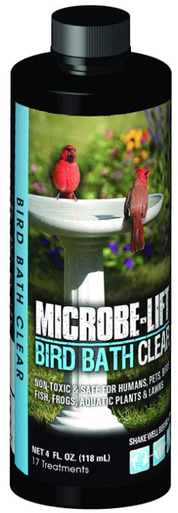 16 oz (4 x 4 oz) Microbe-Lift Birdbath Clear Non-Toxic and Safe for Humans, Pets, Birds, Fish, Frogs, Plants and Lawns