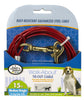 15' long - 4 count Four Paws Pet Select Walk-About Tie-Out Cable Medium Weight for Dogs up to 50 lbs
