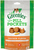 270 count (6 x 45 ct) Greenies Feline Pill Pockets Cat Treats Chicken Flavor
