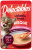 16.8 oz (12 x 1.4 oz) Hartz Delectables Bisque Senior Cat Treats Tuna and Chicken