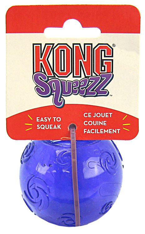 Medium - 5 count KONG Squeezz Ball Squeaker Dog Toy Assorted Colors