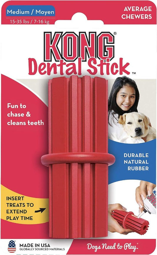 3 count KONG Dental Stick Chew Toy Medium