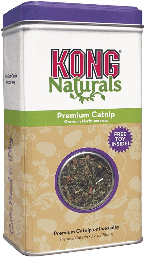 12 oz (6 x 2 oz) KONG Naturals Premium Catnip Grown in North America