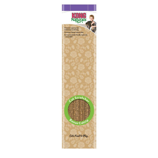 3 count KONG Naturals Cardboard Cat Scratcher with Catnip