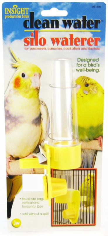 Small - 6 count JW Pet Insight Clean Water Silo Waterer for Birds