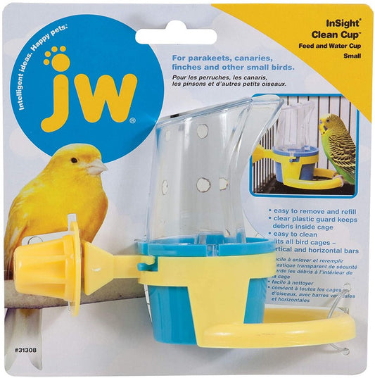 Small - 6 count JW Pet Insight Clean Cup for Birds