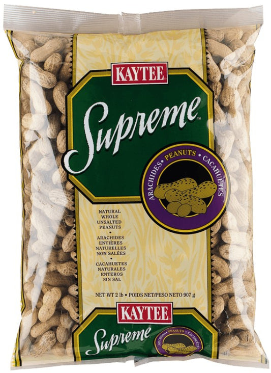 6 lb (3 x 2 lb) Kaytee Supreme Peanuts for Birds and Small Pets