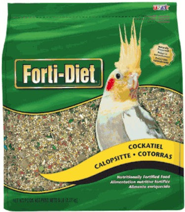 20 lb (4 x 5 lb) Kaytee Forti Diet Cockatiel Food Nutritionally Fortified Bird Food