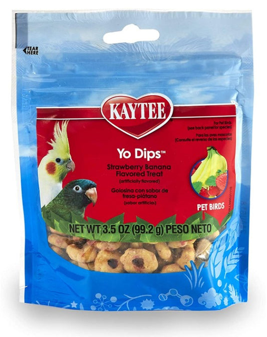 10.5 oz (3 x 3.5 oz) Kaytee Fiesta Yogurt Dipped Treats for Birds Strawberry/Banana