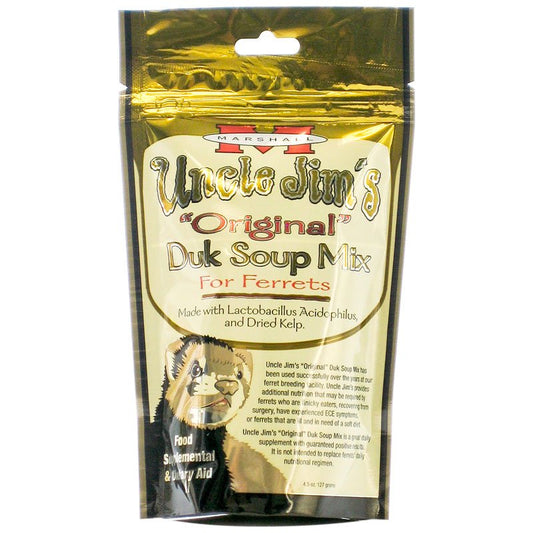 27 oz (6 x 4.5 oz) Marshall Uncle Jims Original Duk Soup Mix for Ferrets