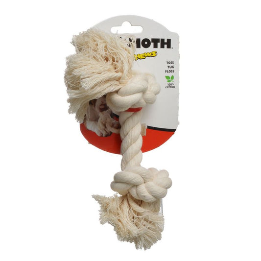 Small - 6 count Mammoth Pet Flossy Chews White Rope Bone