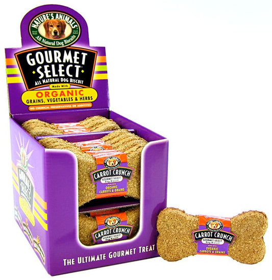 72 count (3 x 24 ct) Natures Animals Gourmet Select Biscuits Carrot Crunch