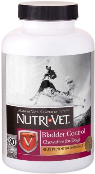 270 count (3 x 90 ct) Nutri-Vet Bladder Control Chewables for Dogs Helps Prevent Incontinence