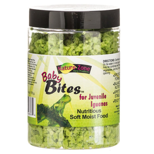 108 oz (18 x 6 oz) Nature Zone Ready-to-Eat Baby Bites for Juvenile Iguanas