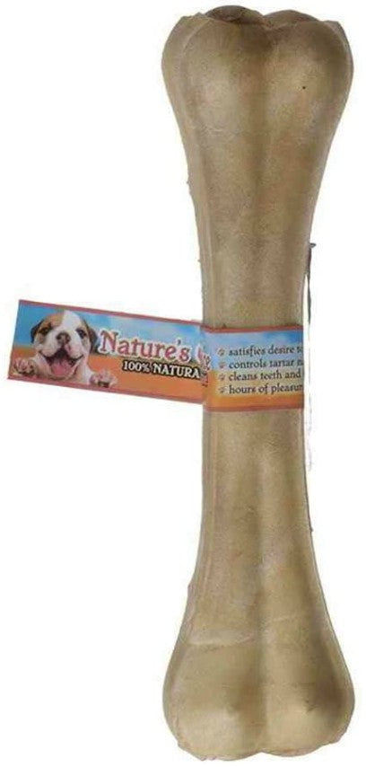 10 count Loving Pets Natures Choice 100% Natural Rawhide Pressed 10" Bone Large