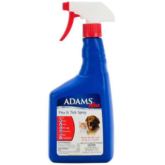 64 oz (2 x 32 oz) Adams Plus Flea and Tick Spray