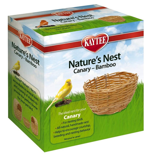 6 count Kaytee Natures Nest Bamboo Canary Nest