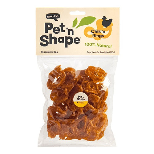 80 oz (10 x 8 oz) Pet n Shape Chik n Rings Natural Chicken Dog Treats