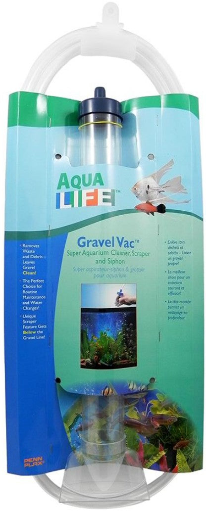 3 count Penn Plax Gravel-Vac Aquarium Gravel Cleaner 16" Cylinder with 72" Hose