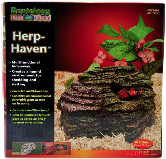 Medium - 1 count Reptology Herp Haven Reptile Hide Away