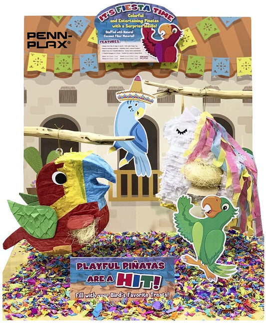 3 count Penn Plax Small Bird Pinata Bird Toy