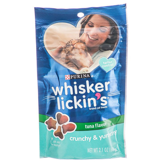 11.9 oz (7 x 1.7 oz) Purina Whisker Lickins Crunchy and Yummy Cat Treats Tuna Flavor