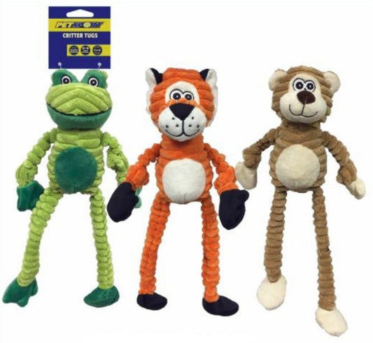 15 count Petsport Critter Tug Dog Toy Assorted Styles