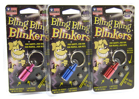 6 count (6 x 1 ct) Petsport Bling Bling Blinkers