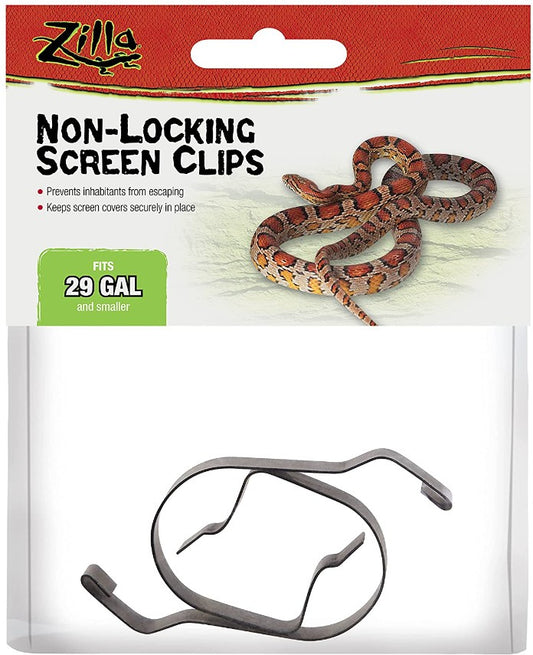 Small - 16 count Zilla Non-Locking Screen Clips Metal