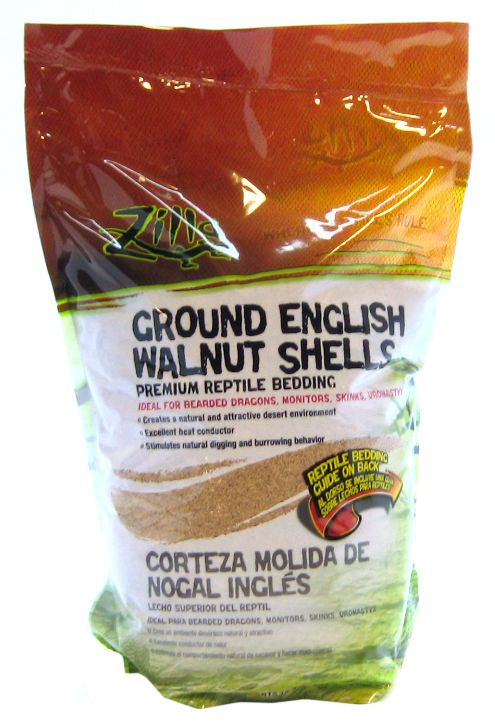 15 quart (3 x 5 qt) Zilla Desert Blend Ground English Walnut Shells Reptile Substrate