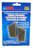 12 count (6 x 2 ct) Lees Carbon Cartridges for Under Gravel Filters for Aquariums