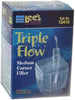 Medium - 6 count Lees Triple Flow Corner Aquarium Filter