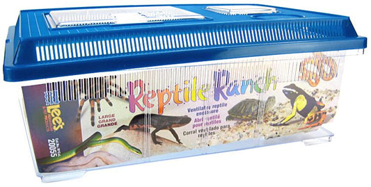 Large - 2 count Lees Reptile Ranch Ventilated Reptile and Amphibian Rectangle Habitat with Lid