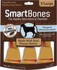 9 count (3 x 3 ct) SmartBones Rawhide Free Peanut Butter Bones Large