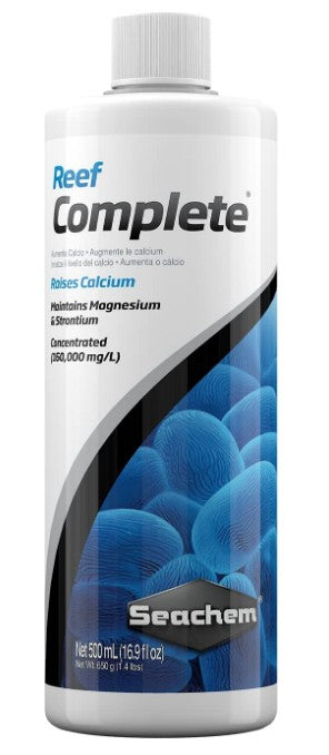 67.6 oz (4 x 16.9 oz) Seachem Reef Complete Raises Calcium and Maintains Magnesium and Strontium in Aquariums