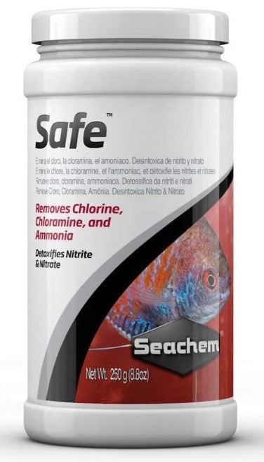 4.4 lb (2 x 2.2 lb) Seachem Safe Removes Chlorine, Chloramine, Ammonia, Destoxifies Nitrite and Nitrate in Aquariums