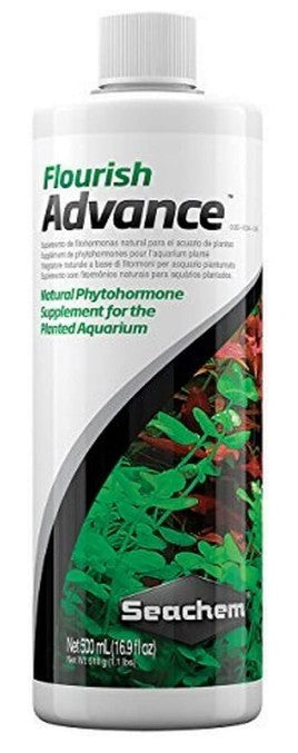 1500 mL (3 x 500 mL) Seachem Flourish Advance Growth Enhancer for Live Aquarium Plants