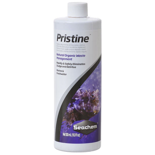 1500 mL (3 x 500 mL) Seachem Pristine Natural Organic Waste Managment Eliminates Sludge and Detritus in Aquariums