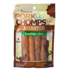 72 count (18 x 4 ct) Pork Chomps Premium Roasted Rawhide-Free Porkskin Twists Large