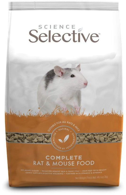 16 lb (4 x 4 lb) Supreme Pet Foods Science Selective Complete Rat and Mouse Food