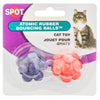 24 count (12 x 2 ct) Spot Atomic Rubber Bouncing Balls Cat Toys