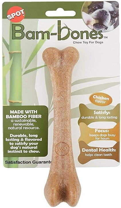 6 count Spot Bambone Chicken Bone Dog Chew Toy Large