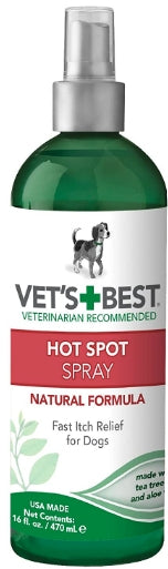 48 oz (3 x 16 oz) Vets Best Hot Spot Spray Itch Relief