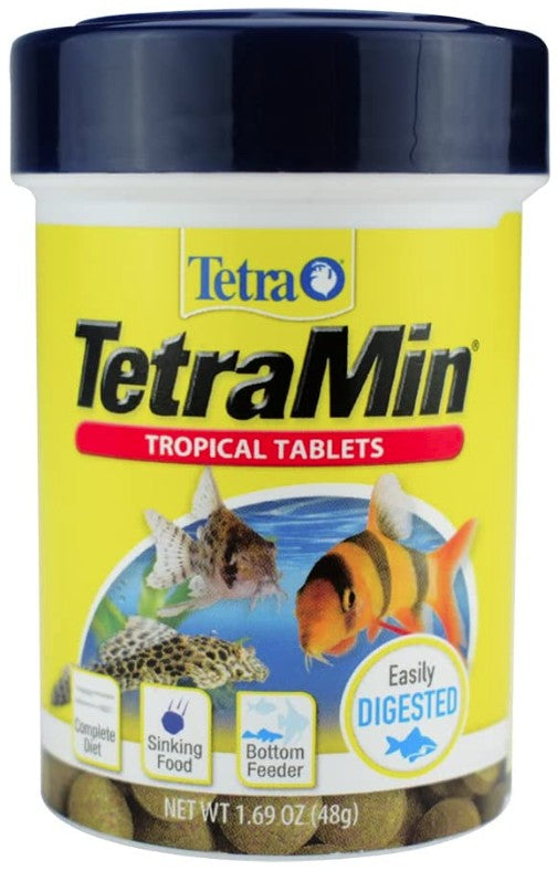 8.45 oz (5 x 1.69 oz) TetraMin Tropical Tablets Fish Food for Bottom Feeders