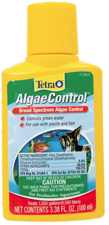 6.76 oz (2 x 3.38 oz) Tetra Algae Control Broad Spectrum Algae Control for Aquariums with Plants and Fish