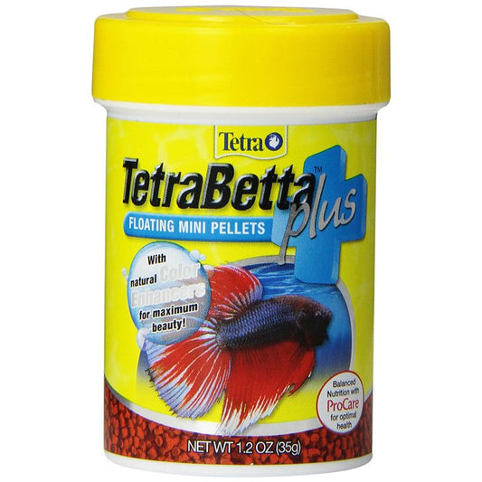 3.6 oz (3 x 1.2 oz) Tetra Betta Plus Floating Mini Pellets